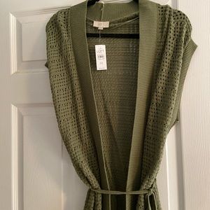 NWT Loft Green Wrap Sweater